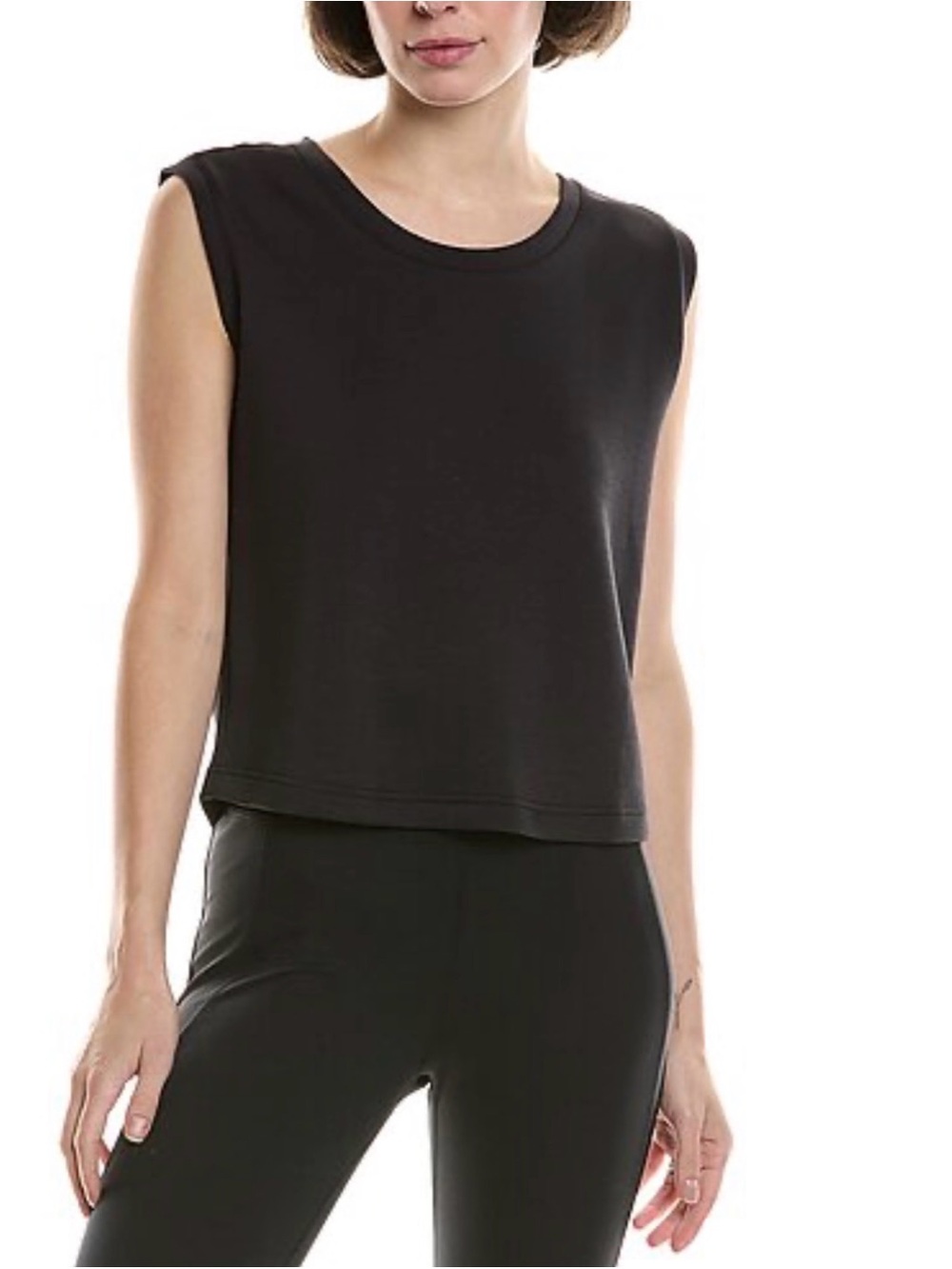 Vintage Havana Black Sleeveless Crewneck Cloud Tank Like New